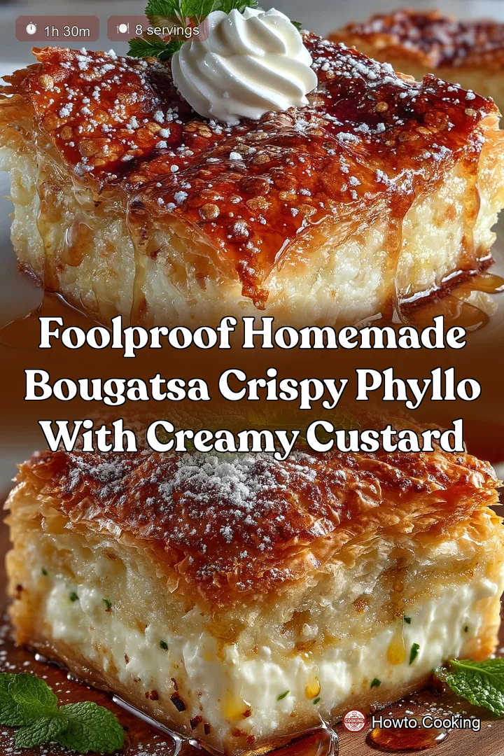Foolproof Homemade Bougatsa Crispy Phyllo with Creamy Custard