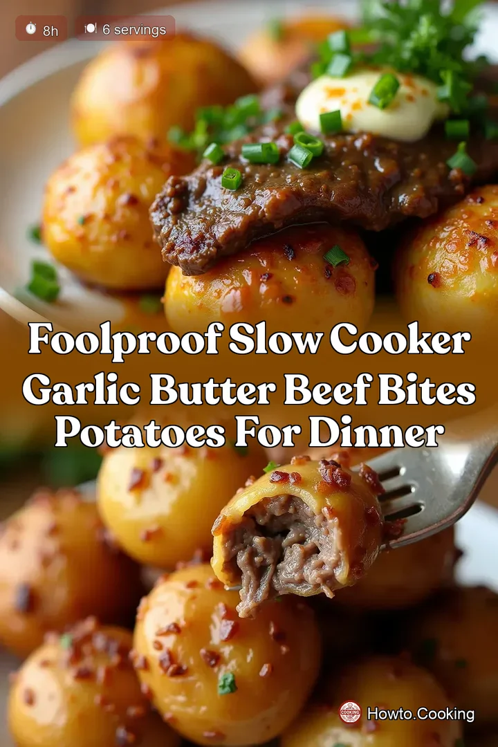 Foolproof Slow Cooker Garlic Butter Beef Bites Potatoes for Dinner