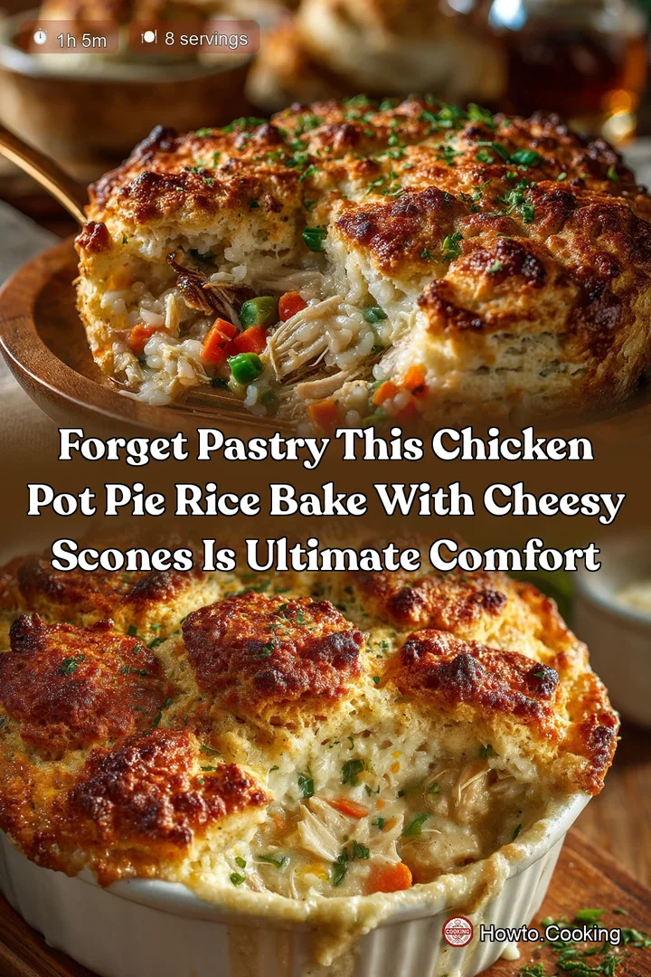 Forget Pastry This Chicken Pot Pie Rice Bake with Cheesy Scones is Ultimate Comfort