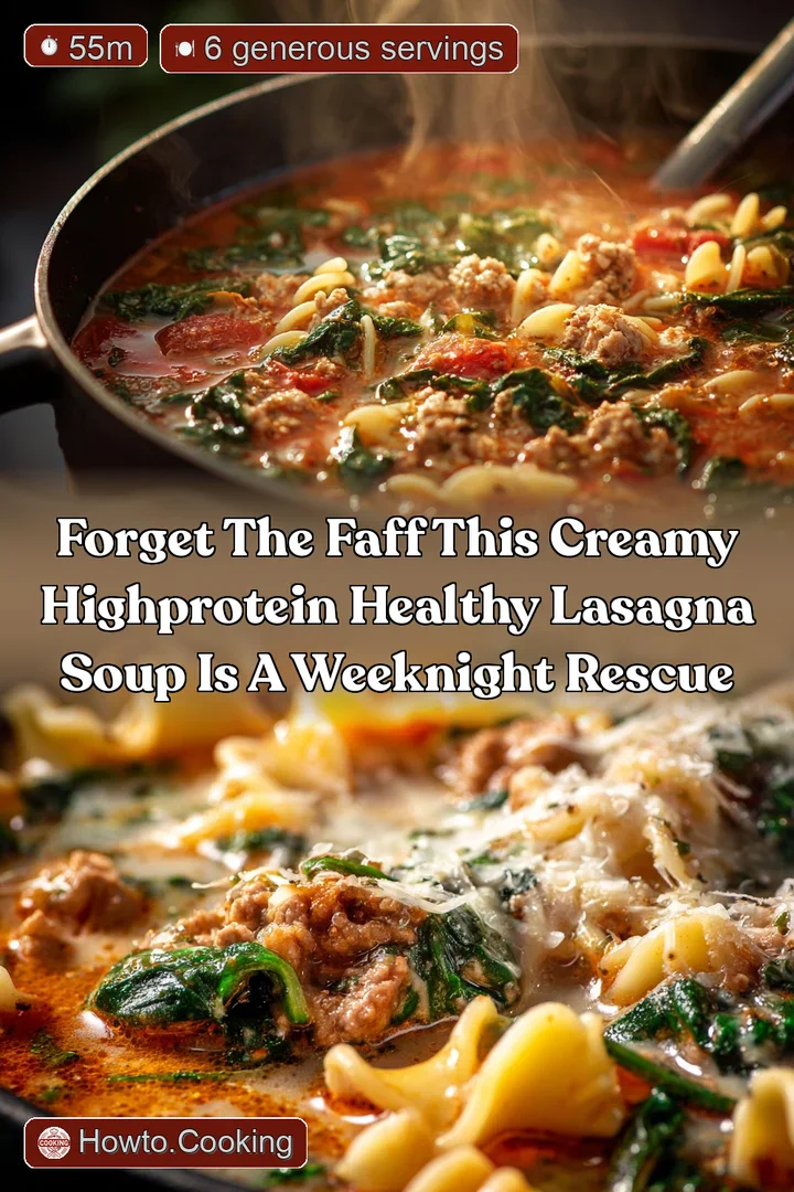 Forget the Faff This creamy highprotein Healthy Lasagna Soup is a weeknight rescue
