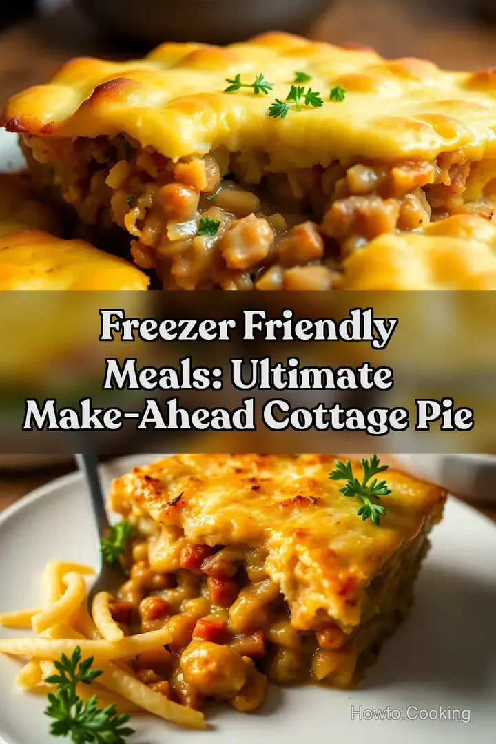 Freezer friendly meals: Ultimate Make-Ahead Cottage Pie : PIN FOR LATER Freezer friendly meals: Ultimate Make-Ahead Cottage Pie