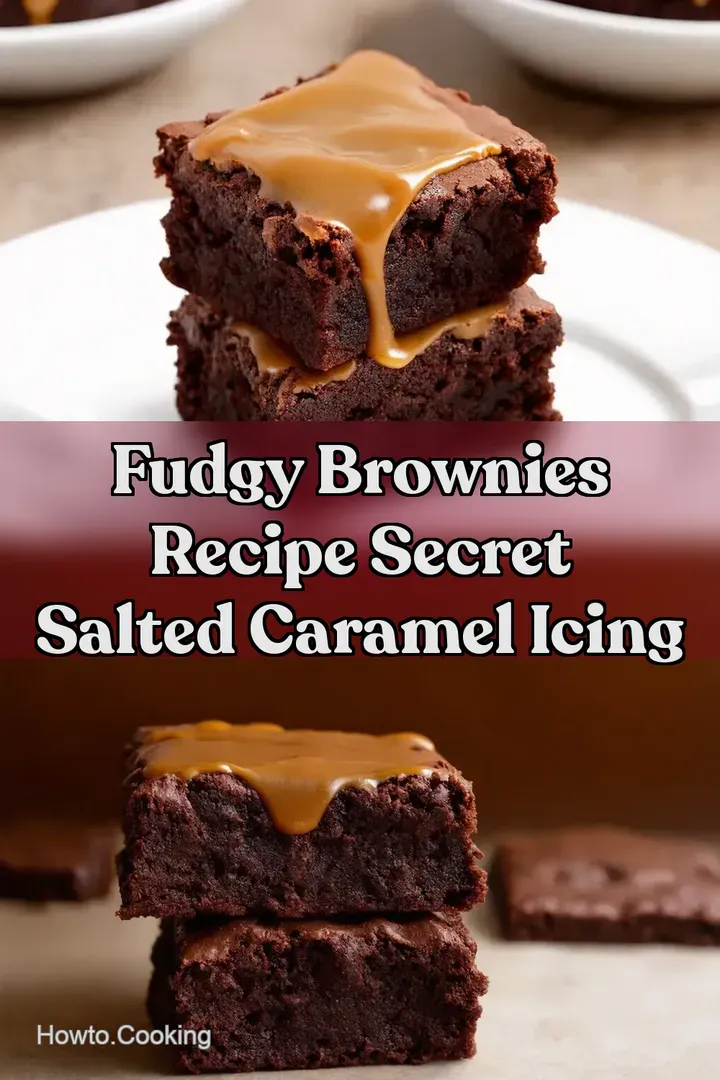 Fudgy Brownies Recipe Secret Salted Caramel Icing