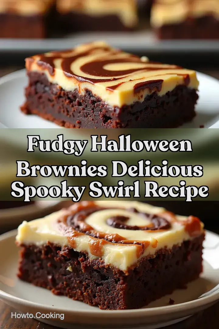 Fudgy Halloween Brownies Delicious Spooky Swirl Recipe