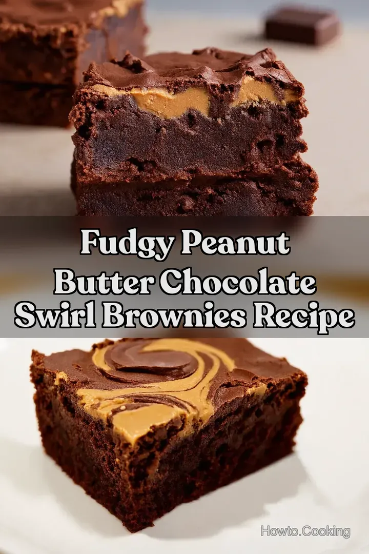 Fudgy Peanut Butter Chocolate Swirl Brownies Recipe