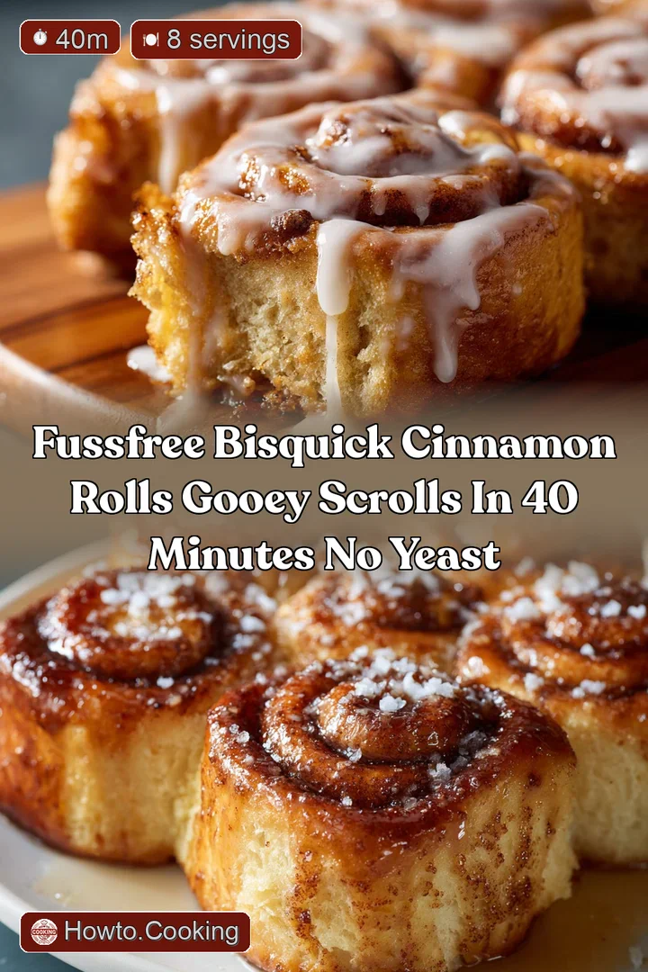 FussFree Bisquick Cinnamon Rolls Gooey Scrolls in 40 Minutes No Yeast