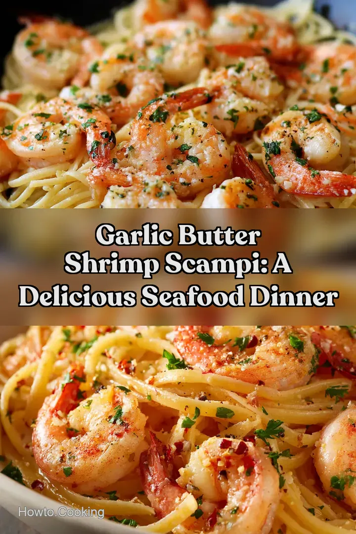 Garlic Butter Shrimp Scampi: A Delicious Seafood Dinner : PIN FOR LATER Garlic Butter Shrimp Scampi: A Delicious Seafood Dinner