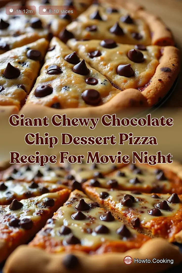 Giant Chewy Chocolate Chip Dessert Pizza Recipe for Movie Night