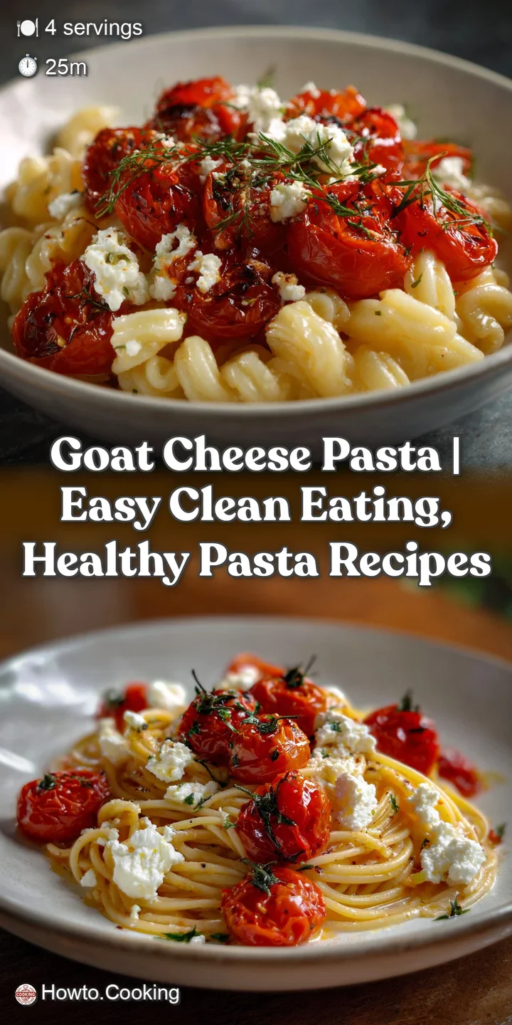 Goat Cheese Pasta | Easy Clean Eating Healthy Pasta Recipes