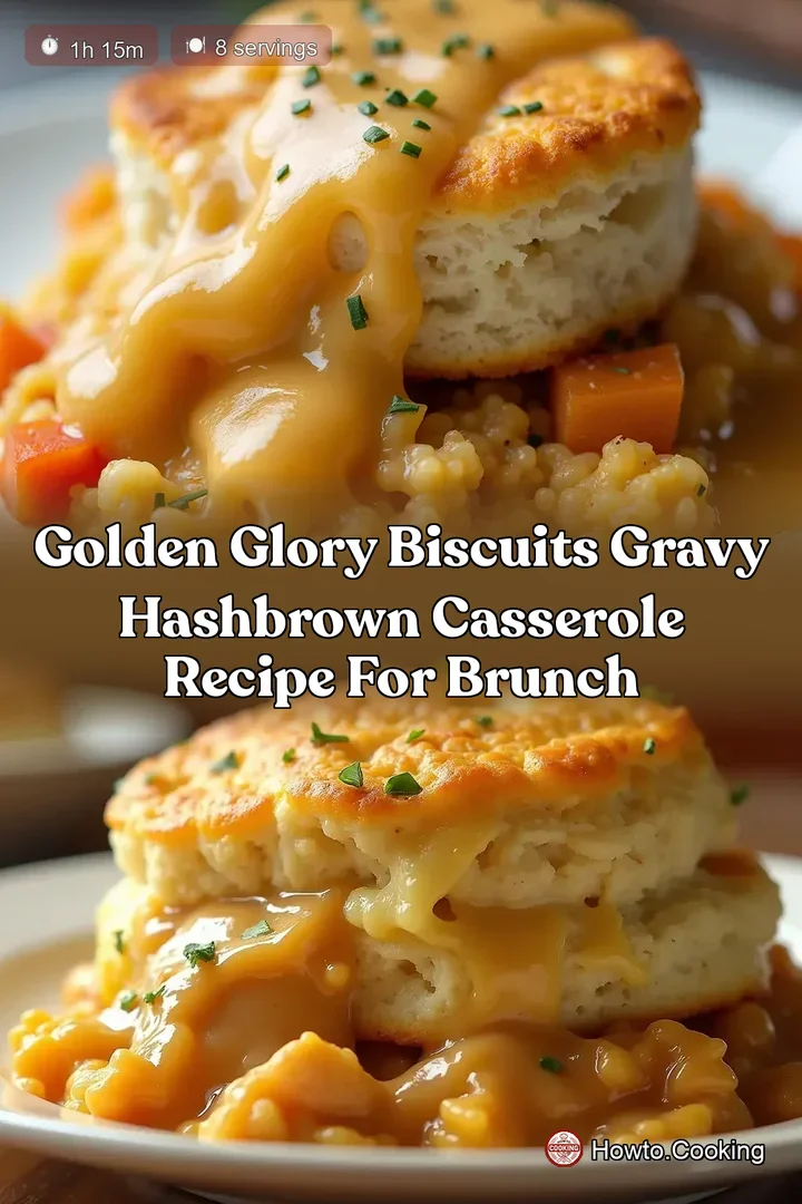 Golden Glory Biscuits Gravy Hashbrown Casserole Recipe for Brunch