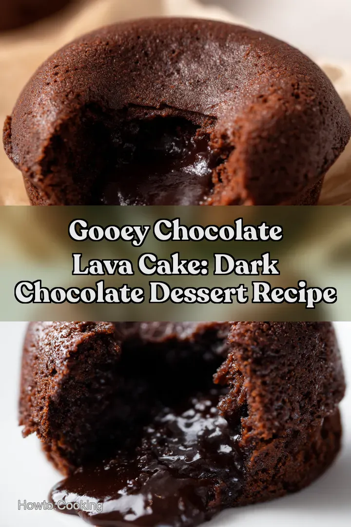 Gooey Chocolate Lava Cake: Dark Chocolate Dessert Recipe : PIN FOR LATER Gooey Chocolate Lava Cake: Dark Chocolate Dessert Recipe