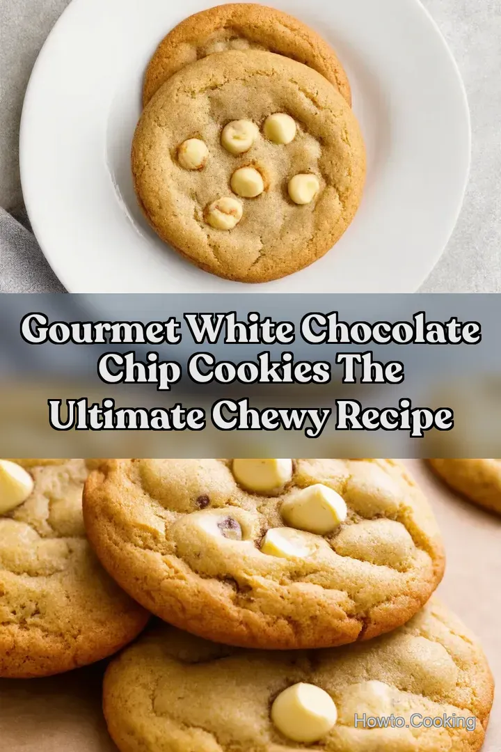 Gourmet White Chocolate Chip Cookies The Ultimate Chewy Recipe : PIN FOR LATER Gourmet White Chocolate Chip Cookies The Ultimate Chewy Recipe
