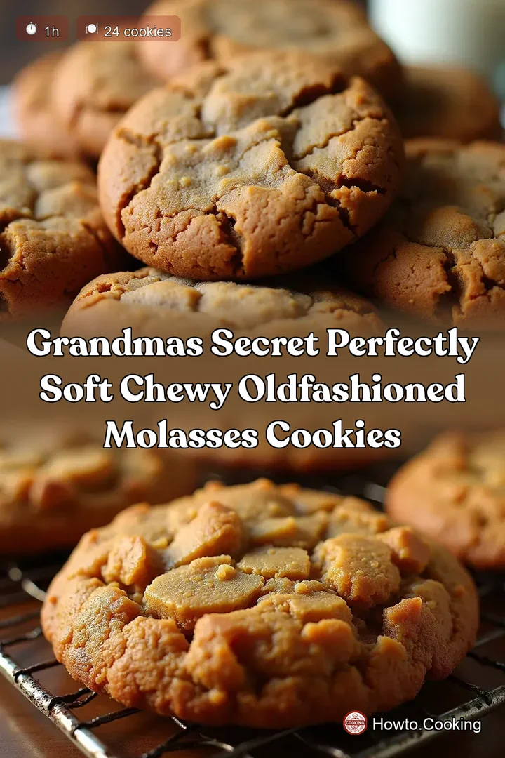 Grandmas Secret Perfectly Soft Chewy OldFashioned Molasses Cookies