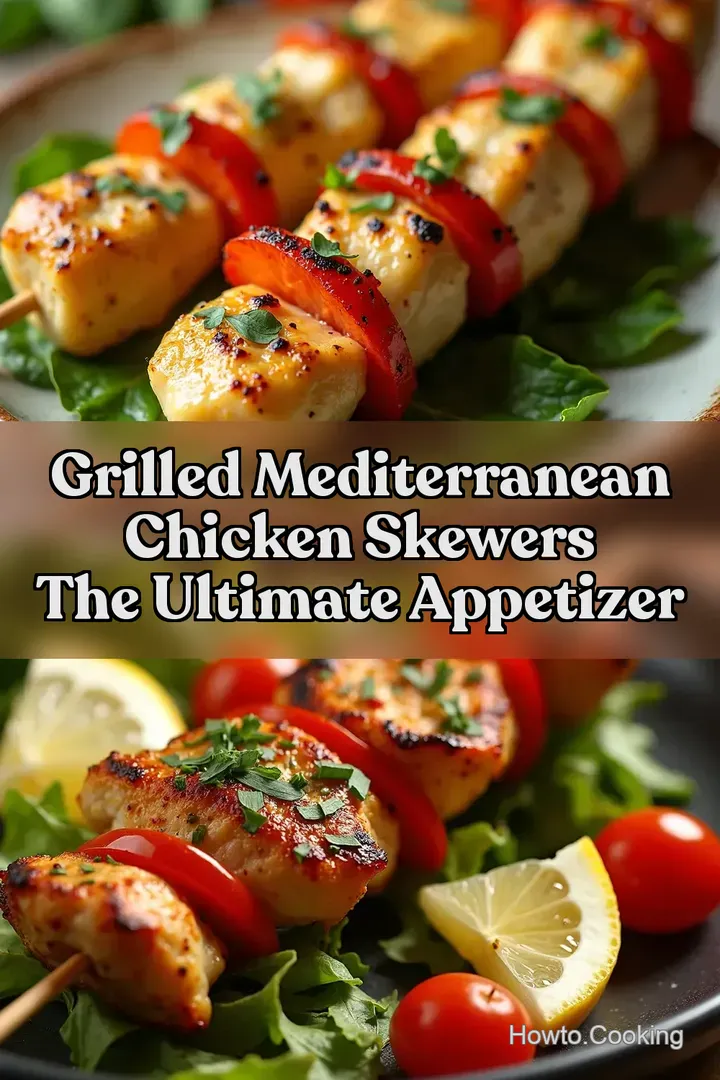 Grilled Mediterranean Chicken Skewers The ULTIMATE Appetizer