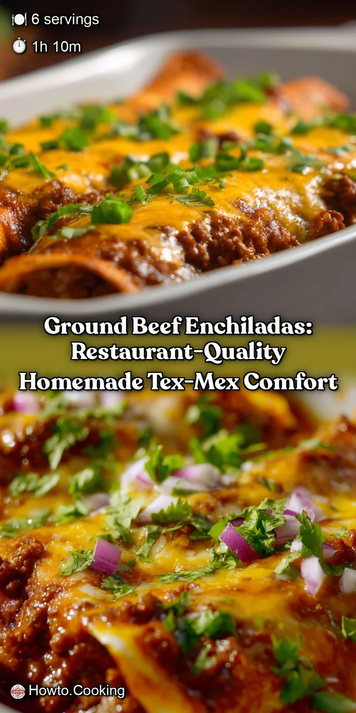 Ground Beef Enchiladas: Restaurant-Quality Homemade Tex-Mex Comfort