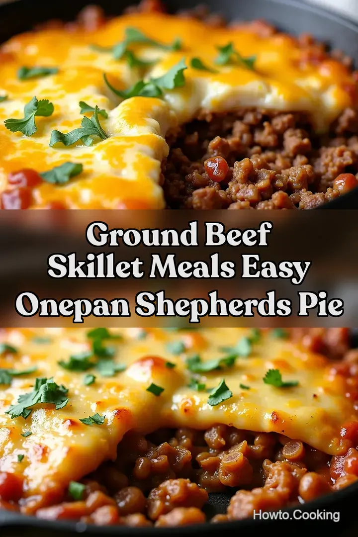 Ground Beef Skillet Meals Easy OnePan Shepherds Pie