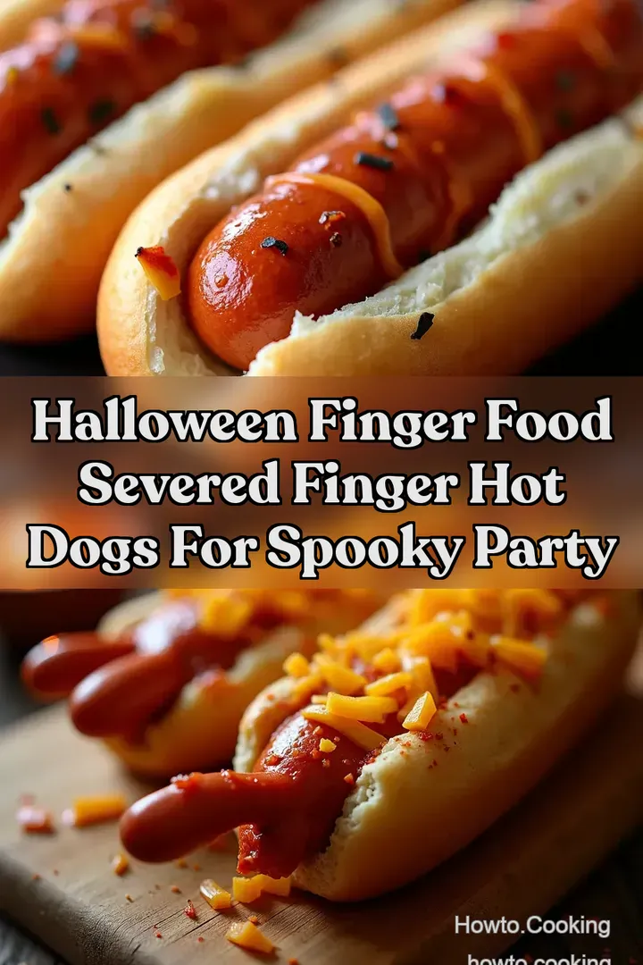 Halloween Finger Food Severed Finger Hot Dogs for Spooky Party