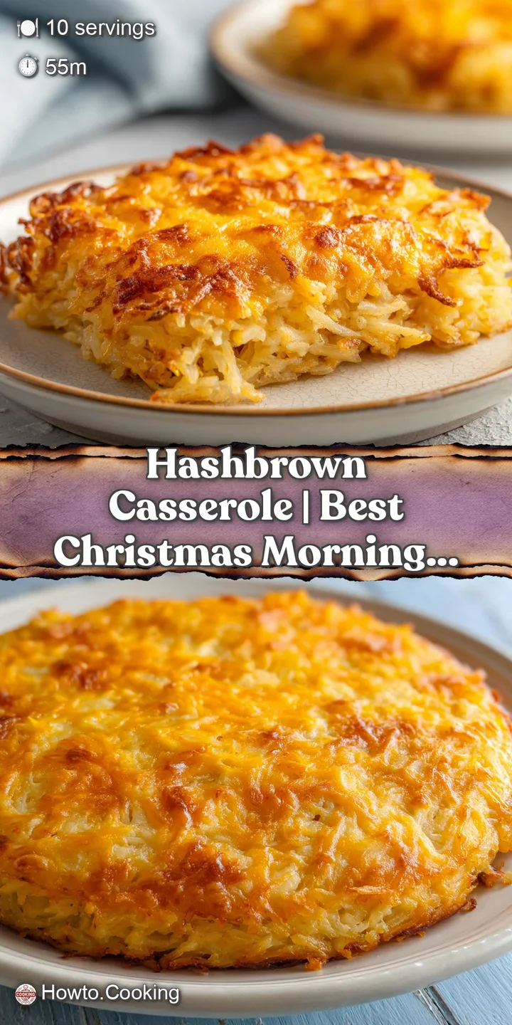 Close-up of bubbling melted cheddar cheese and crispy golden potato shreds with a rich, creamy texture and soft steam.