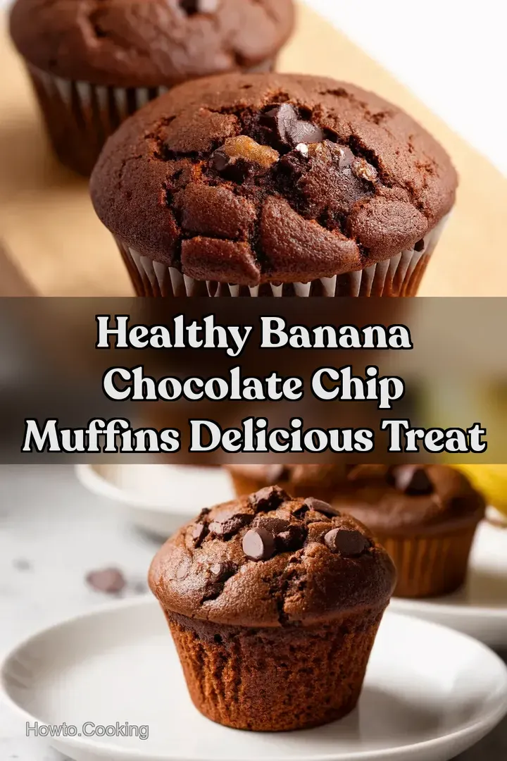 Healthy Banana Chocolate Chip Muffins Delicious Treat