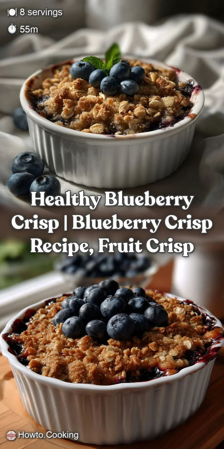 Healthy Blueberry Crisp | Blueberry Crisp Recipe Fruit Crisp