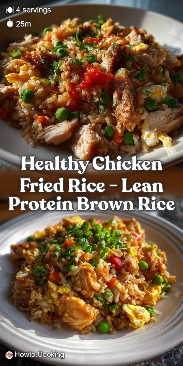 Healthy Chicken Fried Rice - Lean Protein Brown Rice