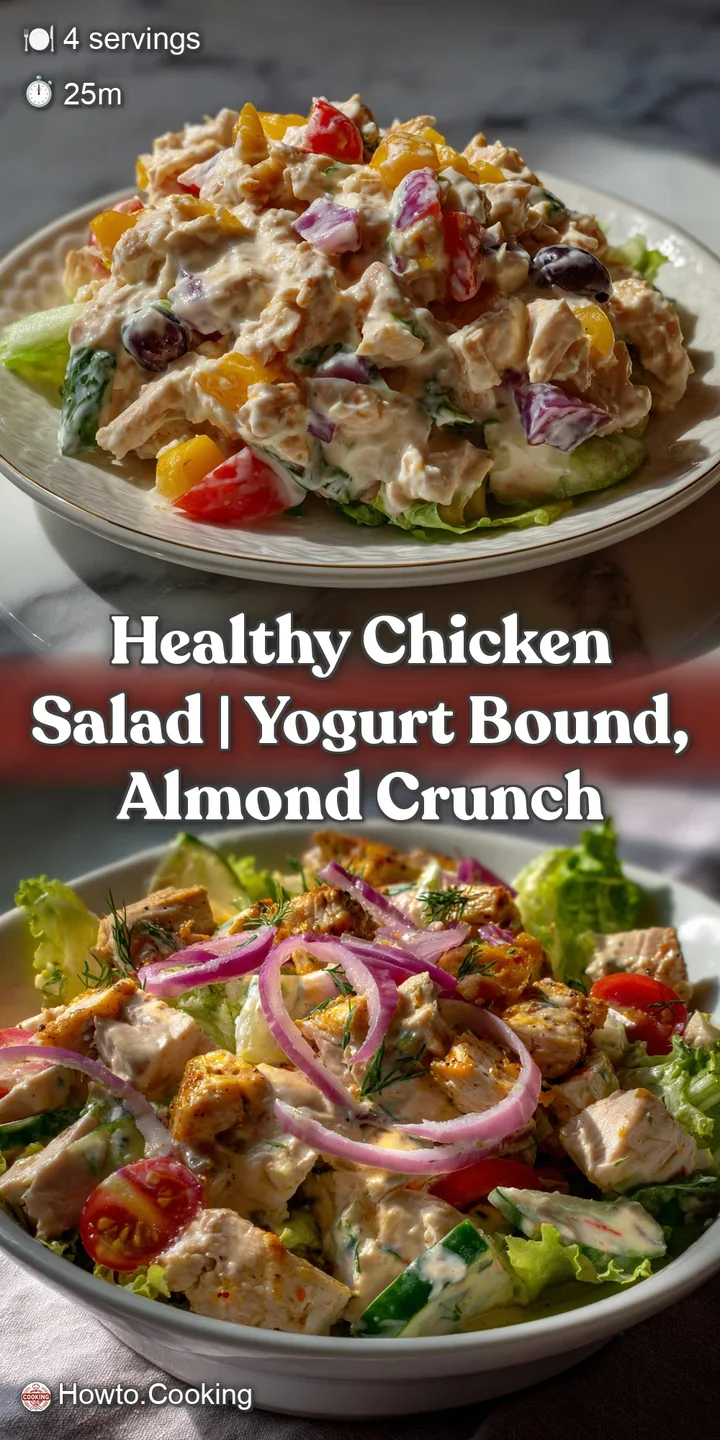 Close-up of a spoonful of creamy chicken salad, revealing tender chicken chunks, crunchy celery, and a hint of fresh herbs.