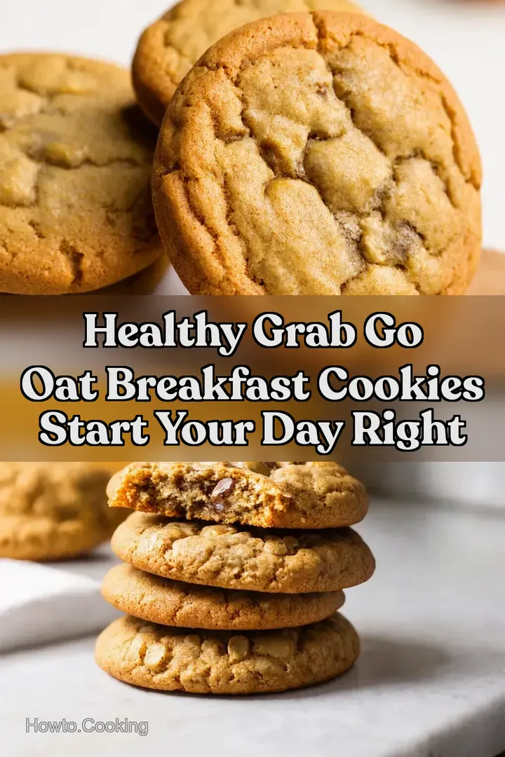 Healthy Grab Go Oat Breakfast Cookies Start Your Day Right : PIN FOR LATER Healthy Grab Go Oat Breakfast Cookies Start Your Day Right