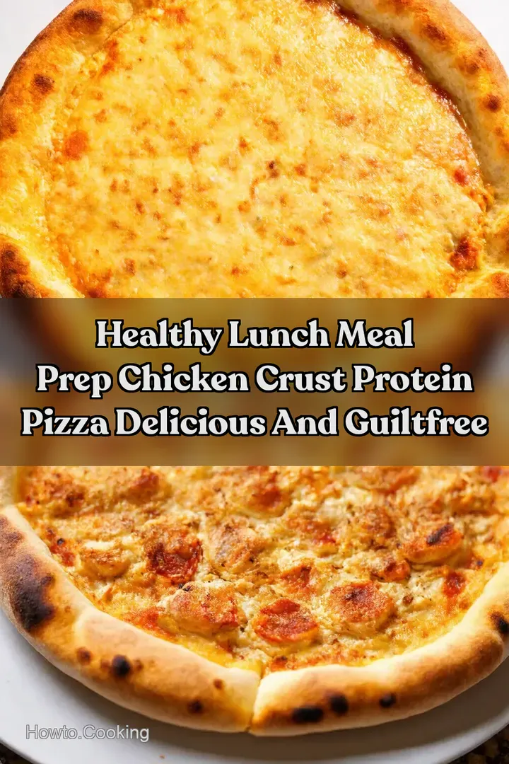 Healthy Lunch Meal Prep Chicken Crust Protein Pizza Delicious and GuiltFree