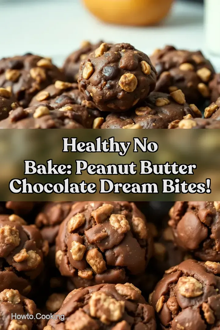 Healthy No Bake: Peanut Butter Chocolate Dream Bites!