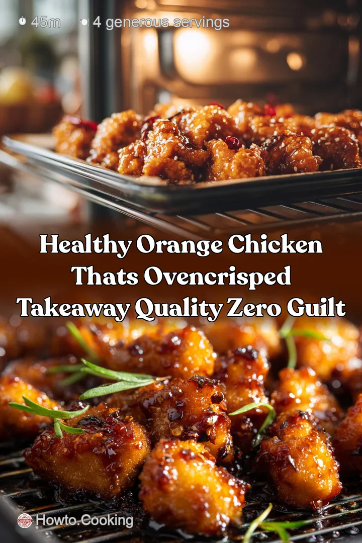 Healthy Orange Chicken thats OvenCrisped Takeaway Quality Zero Guilt