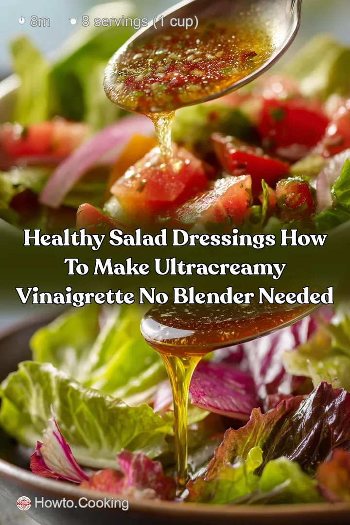 Healthy Salad Dressings How to Make UltraCreamy Vinaigrette No Blender Needed