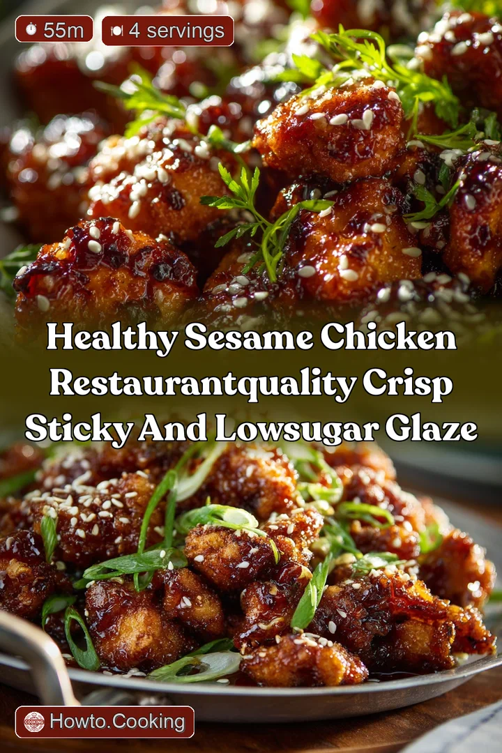Healthy Sesame Chicken RestaurantQuality Crisp Sticky and LowSugar Glaze