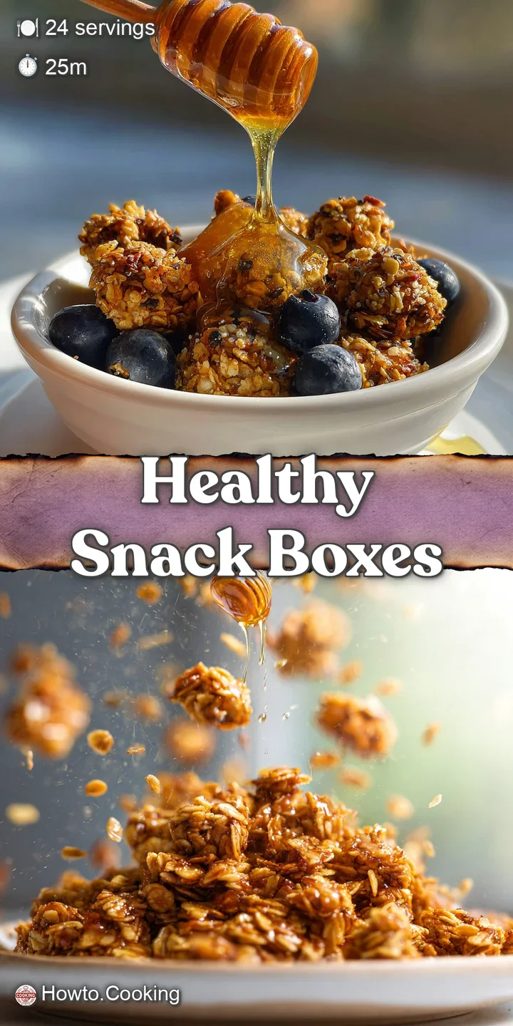 Close-up of a granola bar with a glistening honey drizzle; oats, seeds, and a light golden-brown hue offer a tasty, textur...