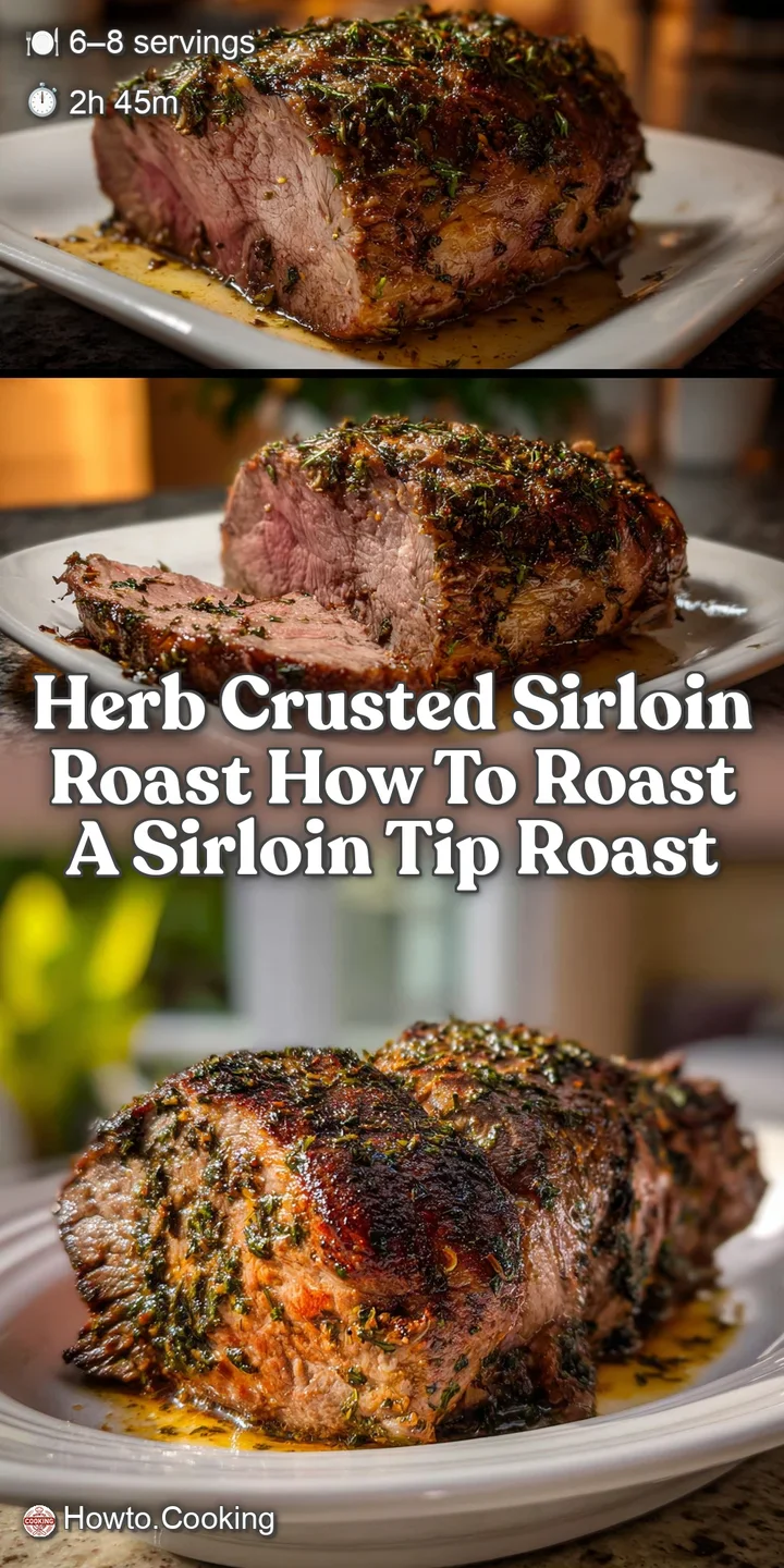 Herb Crusted Sirloin Roast How To Roast A Sirloin Tip Roast