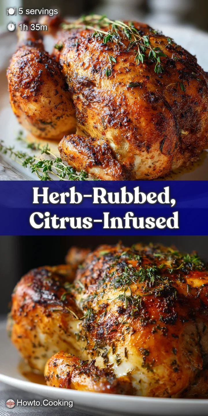 Close-up of roasted chicken skin, glistening and golden brown, generously seasoned with herbs, hinting at savory flavor.