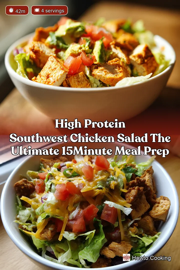 High Protein Southwest Chicken Salad The Ultimate 15Minute Meal Prep