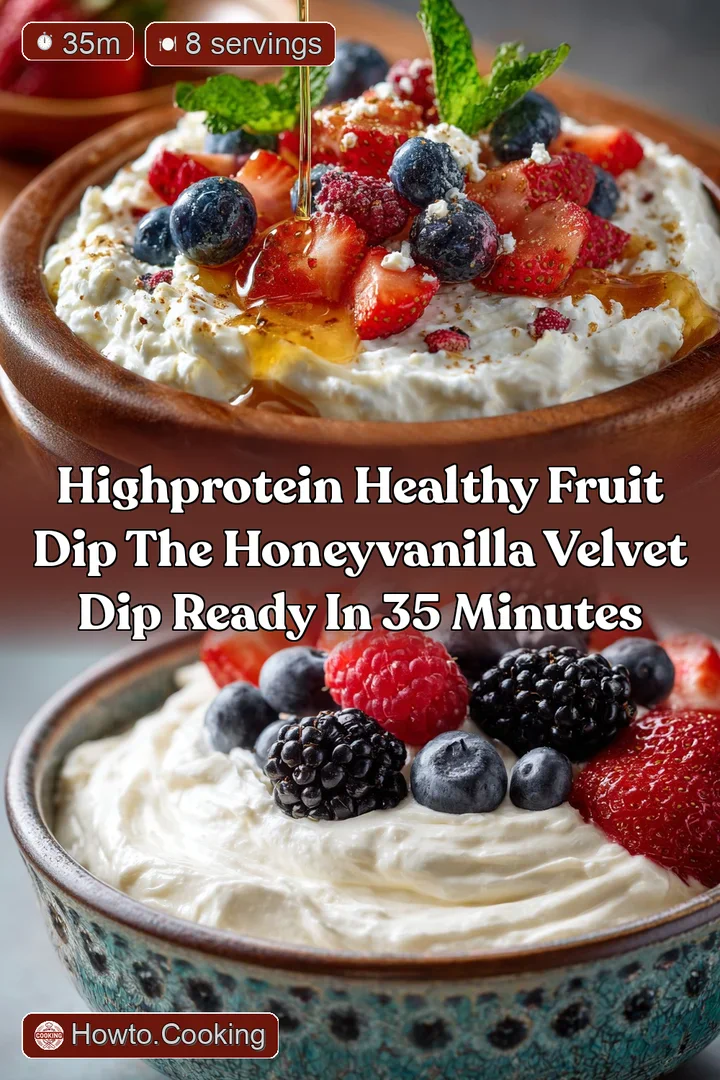 HighProtein Healthy Fruit Dip The HoneyVanilla Velvet Dip Ready in 35 Minutes