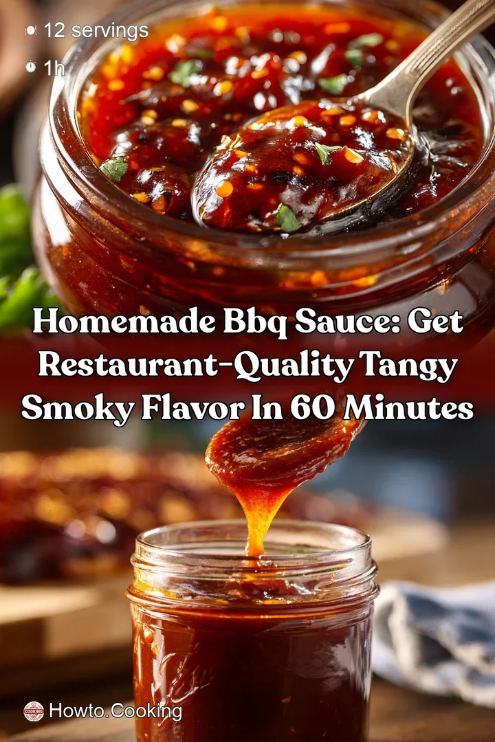 Homemade BBQ Sauce: Get Restaurant-Quality Tangy Smoky Flavor in 60 Minutes