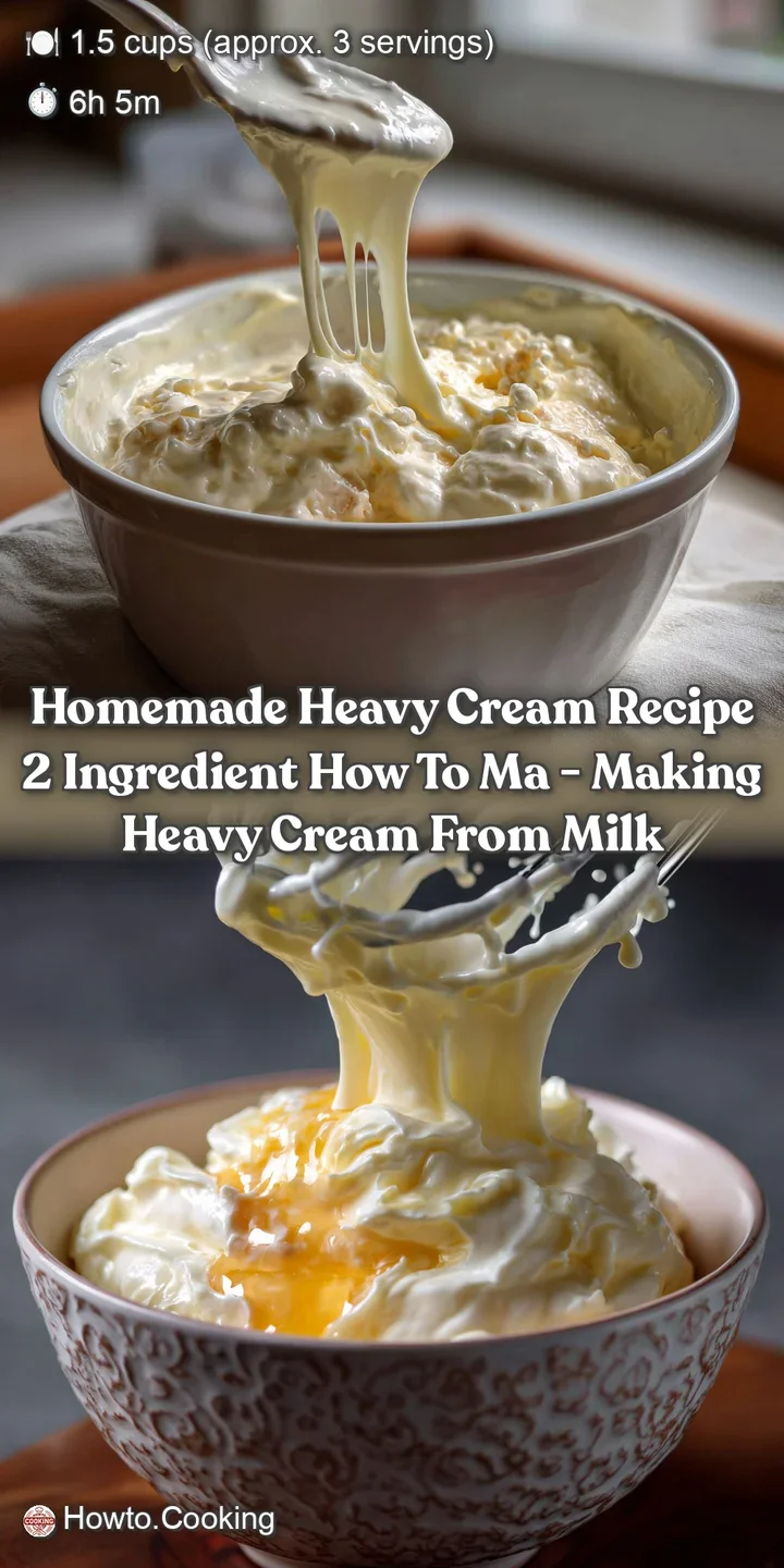 homemade heavy cream recipe 2 ingredient how to ma - Making Heavy Cream From Milk