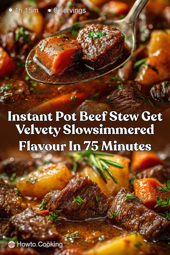 Instant Pot Beef Stew Get Velvety SlowSimmered Flavour in 75 Minutes