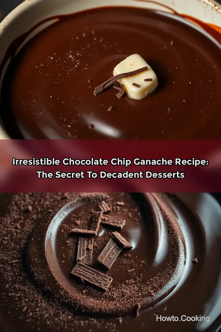 Irresistible Chocolate Chip Ganache Recipe: The Secret to Decadent Desserts