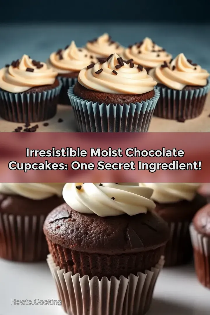 Irresistible Moist Chocolate Cupcakes: One Secret Ingredient!