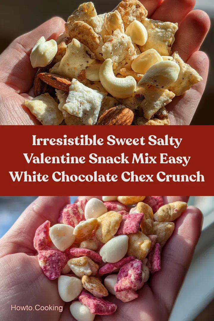 Irresistible Sweet Salty Valentine Snack Mix Easy White Chocolate Chex Crunch
