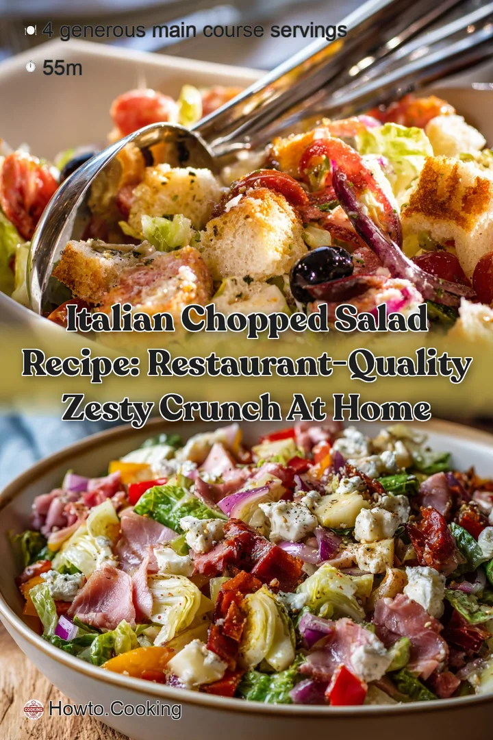 Italian Chopped Salad Recipe: Restaurant-Quality Zesty Crunch at Home