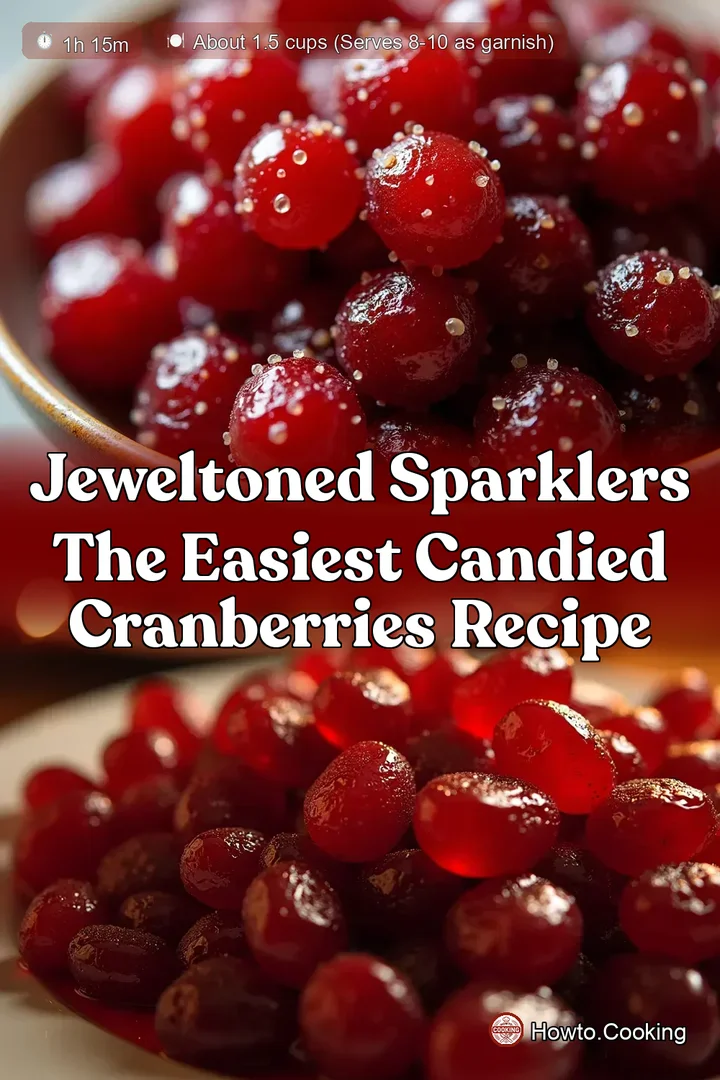 JewelToned Sparklers The Easiest Candied Cranberries Recipe