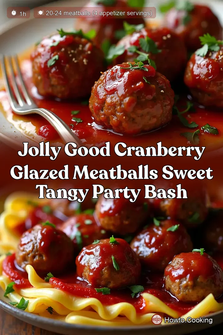 Jolly Good Cranberry Glazed Meatballs Sweet Tangy Party Bash