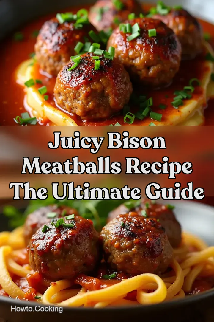 Juicy Bison Meatballs Recipe The Ultimate Guide