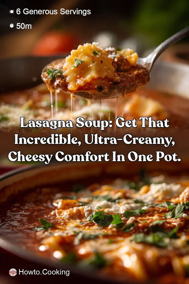 Lasagna Soup: Get that incredible ultra-creamy cheesy comfort in one pot.