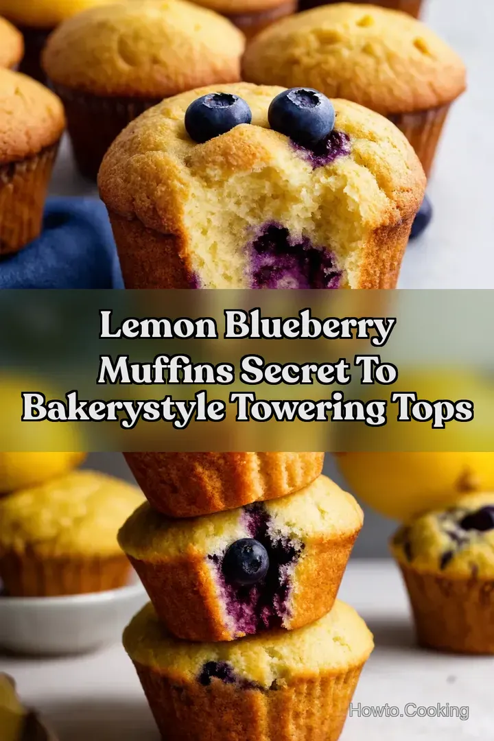 Lemon Blueberry Muffins Secret To BakeryStyle Towering Tops