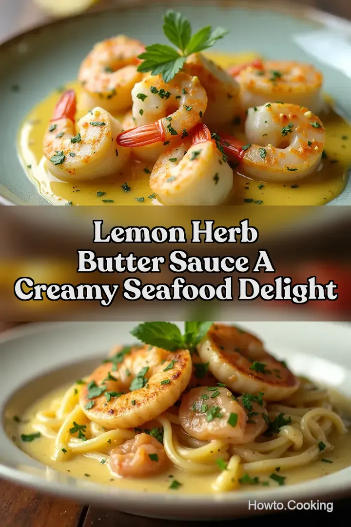 Lemon Herb Butter Sauce A Creamy Seafood Delight