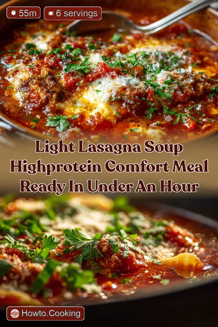 Light Lasagna Soup HighProtein Comfort Meal Ready in Under An Hour